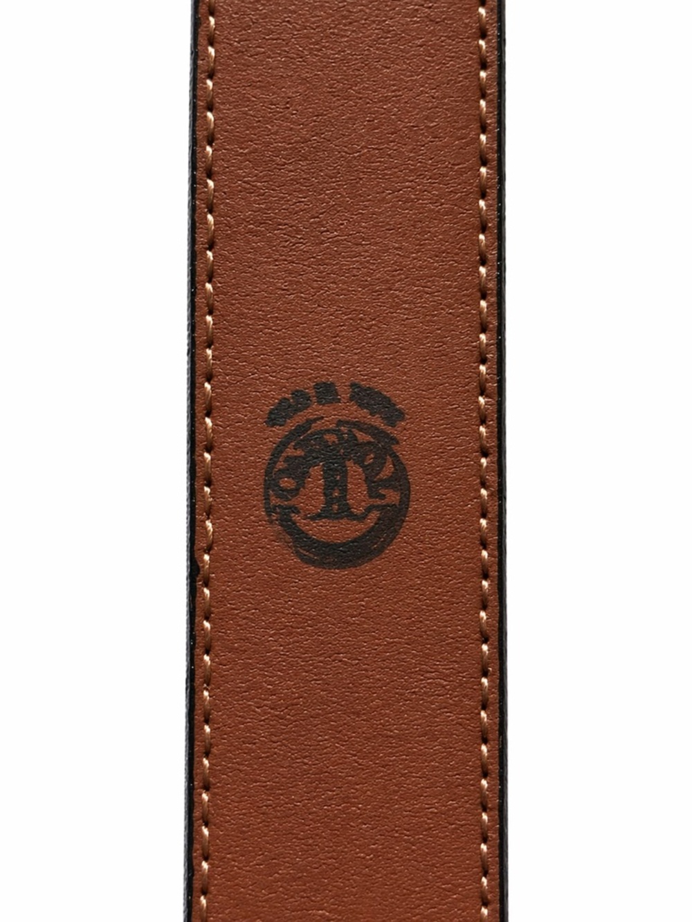 Torino Mens Embossed Italian Kipskin Brown Belt Size 38 - Picture 3 of 5
